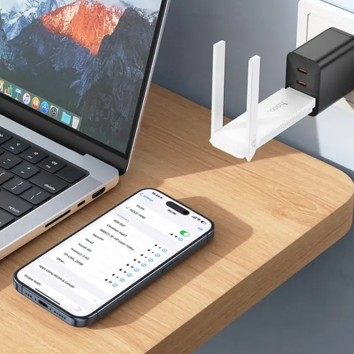 Портативный модем WiFi роутер HOCO HI40 150Mbps, 2.4 ГГц, 4G, WIFI6 - фото 7