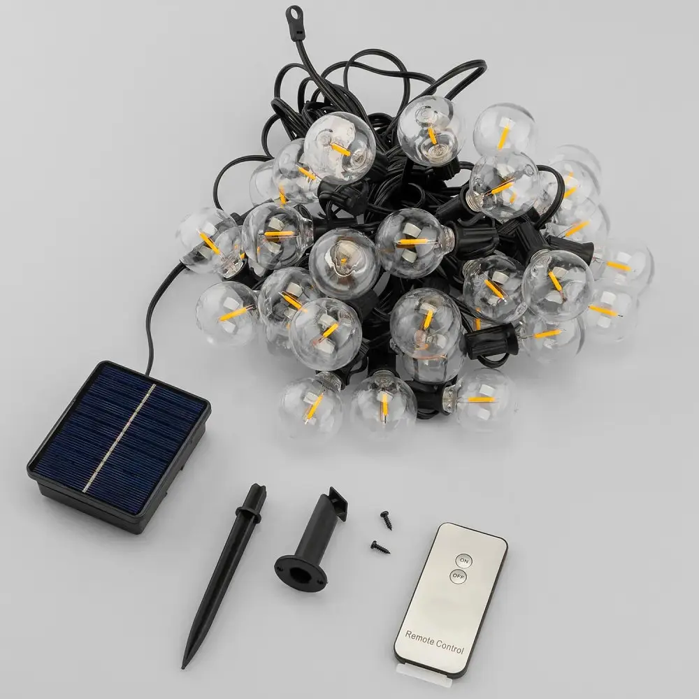 Сонячна гірлянда Lumiled CALLIS 30 LED-ліхтариків з пультом, зарядка USB, довжина 15 м - фото 8