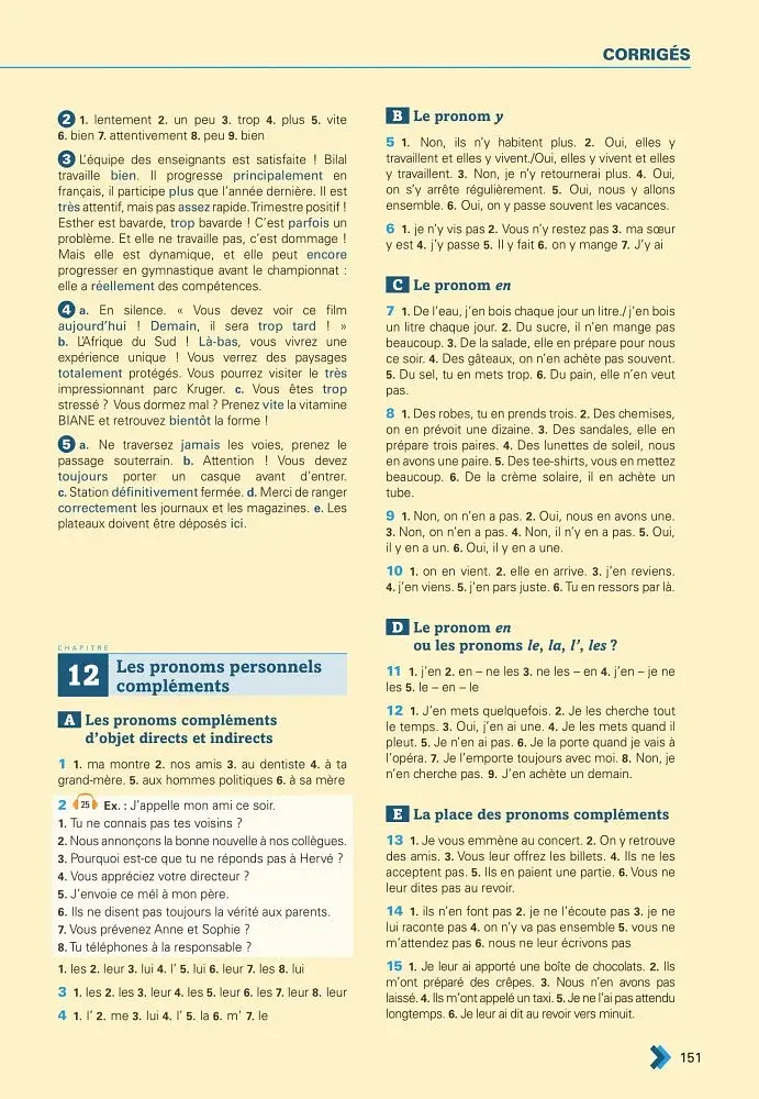 En Contexte A2: Exercices de Grammaire - фото 8