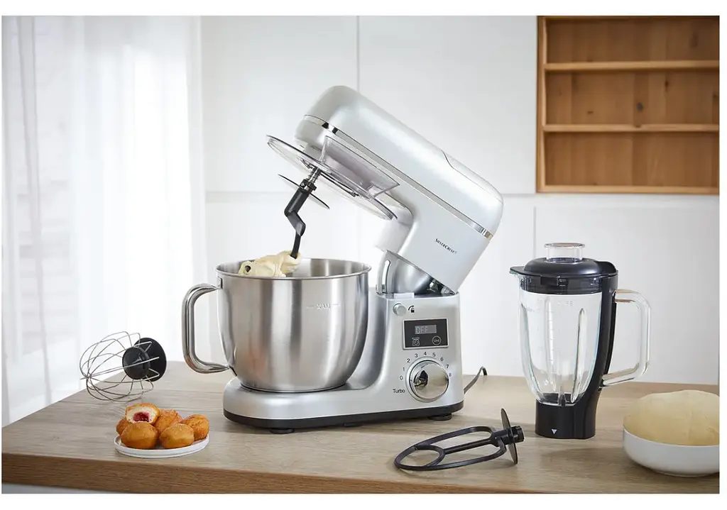 Кухонный комбайн 3в1 Silver Crest SKMW 900 A1 миксер тестомиксер блендер silver - фото 7
