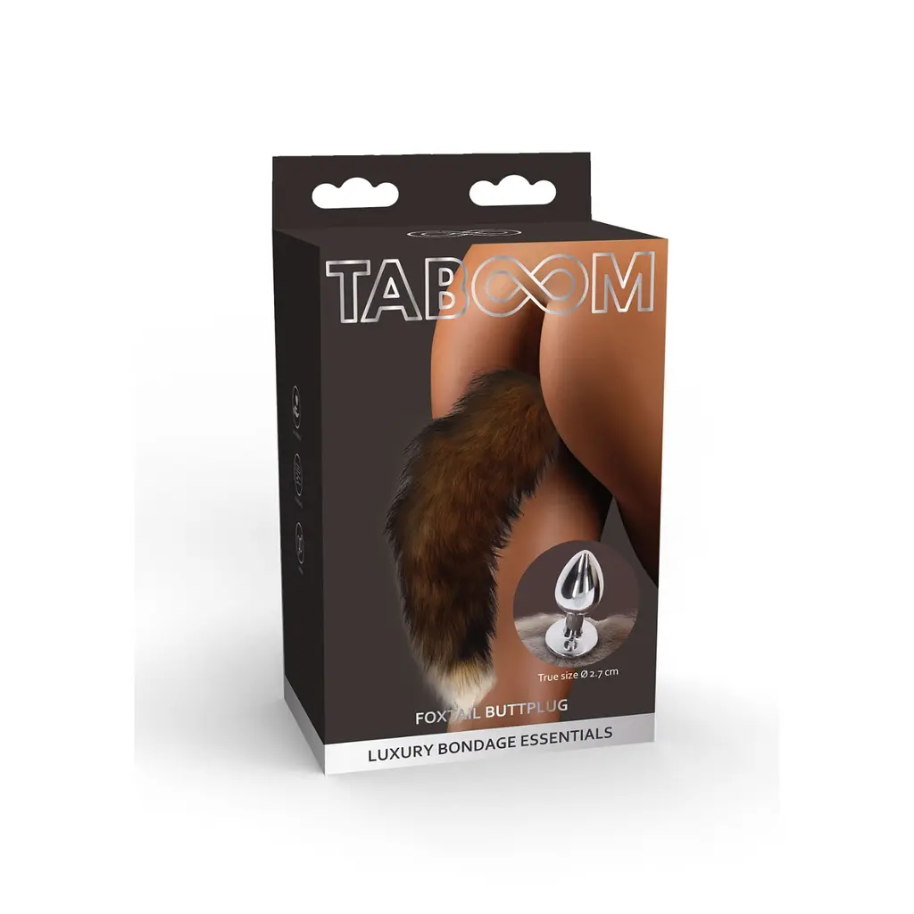 Анальна пробка з хвостом Taboom Foxtail Buttplug 50 см (мульті) - фото 6
