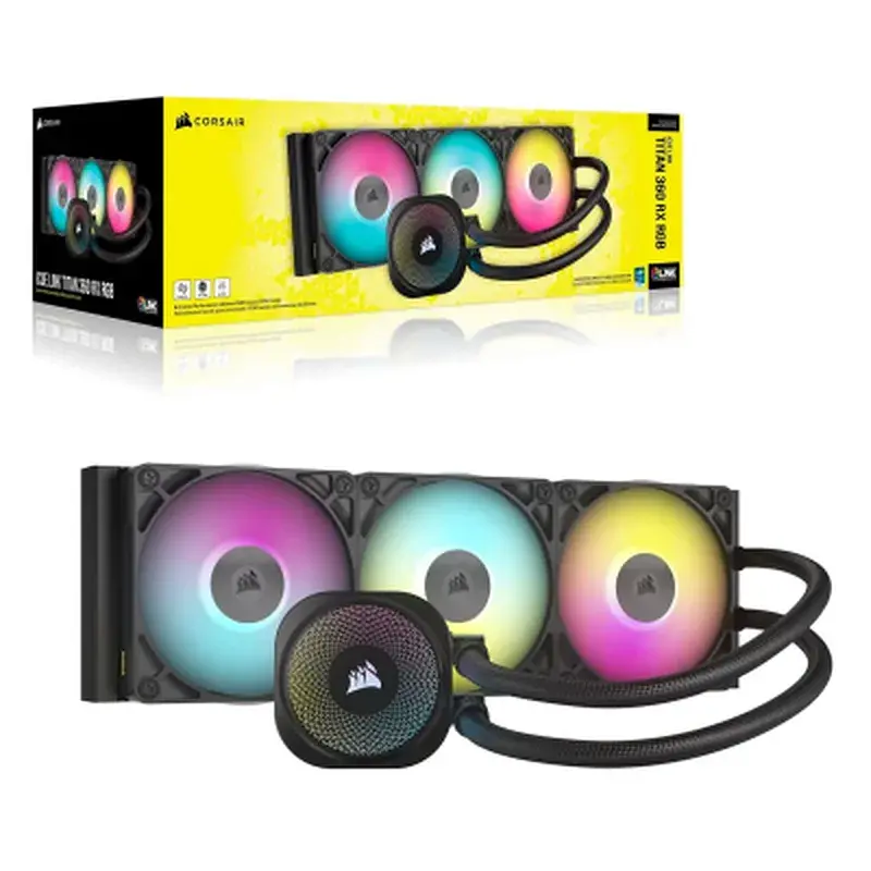 Система рідинного охолодження Corsair iCUE LINK TITAN 360 RX RGB (CW-9061018-WW) - фото 6