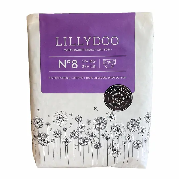 Підгузки LILLYDOO 8 (17+ кг), 19 шт