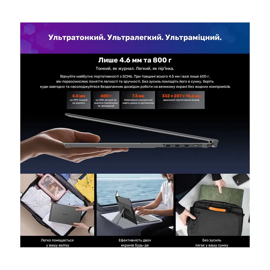 Монитор Blackview Single Screen 14inch (BVSCM6) - фото 8