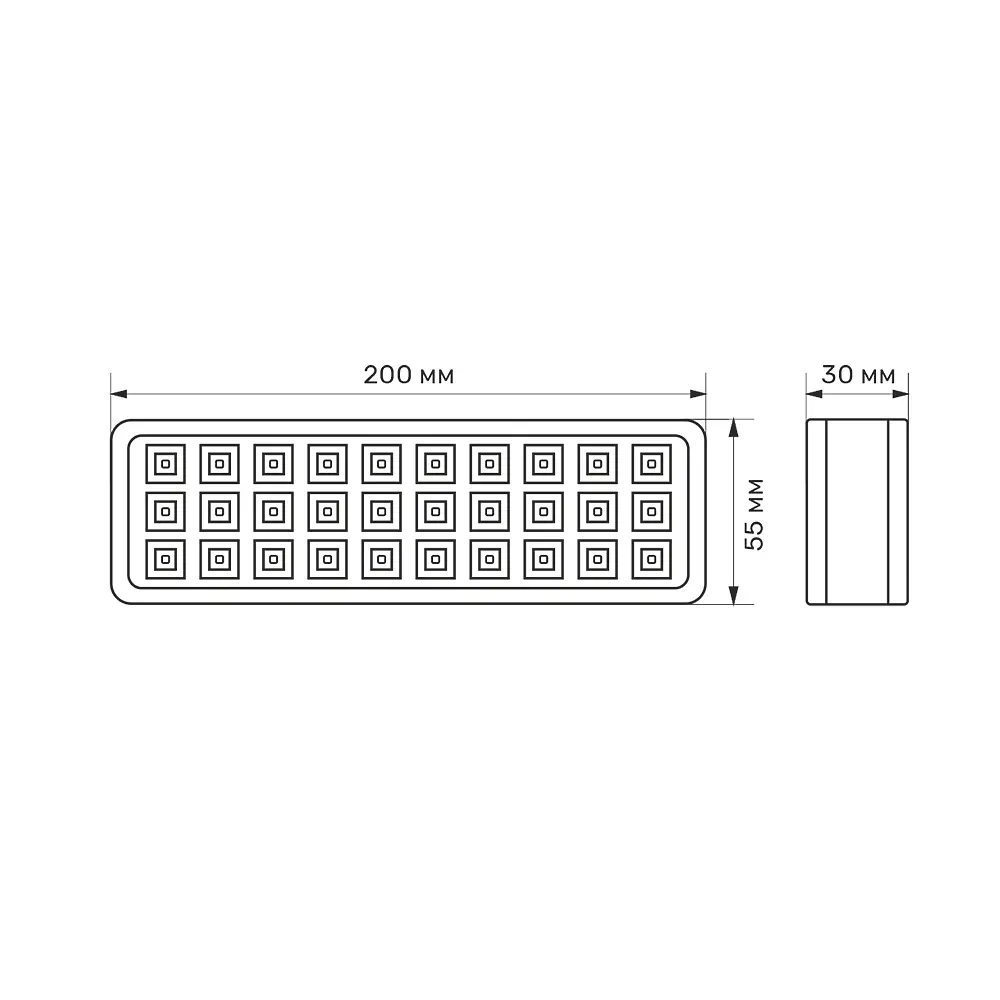 LED світильник аварійний Titanum 30 LED 6500K (27384-000) - фото 4