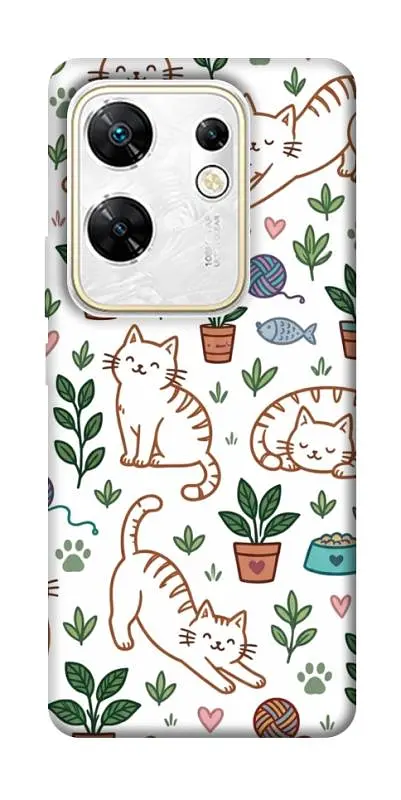 TPU чохол Demsky Cats pattern для Infinix Zero 30 4G
