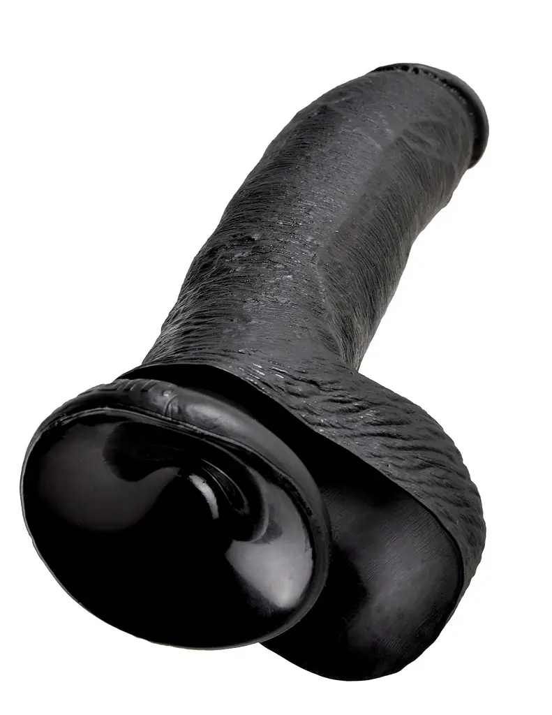 Фаллоимитатор King Cock 9" With Balls 26 см черный - фото 4