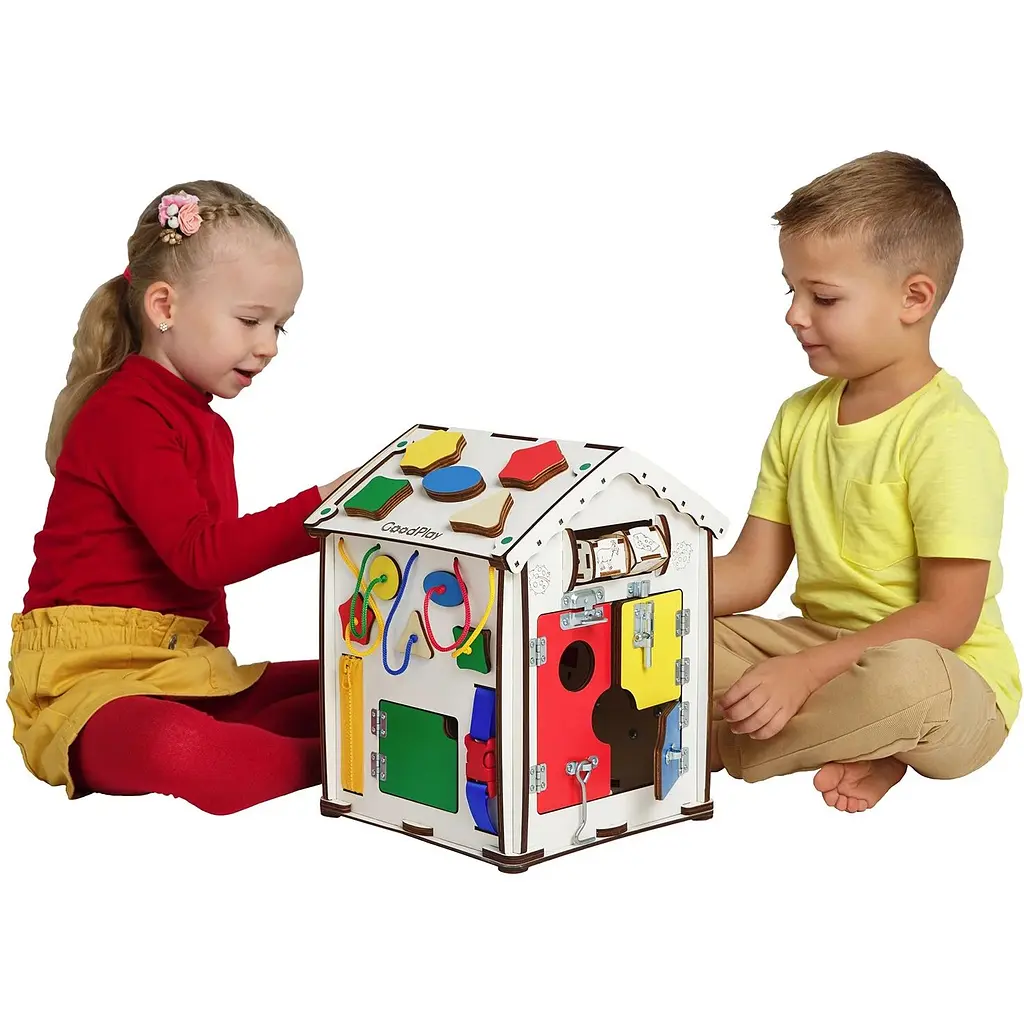 Развивающий центр GoodPlay Бизидом с подсветкой 35х28х28 см (B006) - фото 9