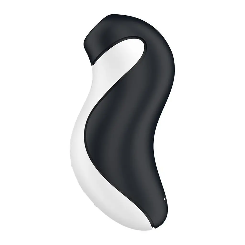 Стимулятор Satisfyer Orca Вакуумний клітора з вібрацією, 11.5 см чорний з білим