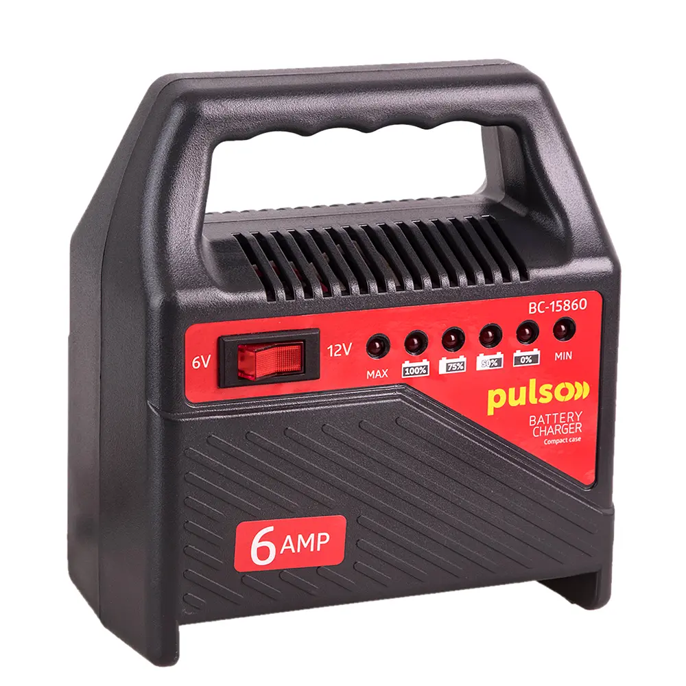 Зарядний пристрій автомобільний Pulso 6&12V/6A/15-80AHR (BC-15860) - фото 2