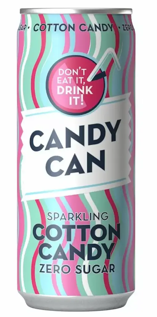 Напій Candy Can Sparkling Cotton Candy Zero Sugar 330 мл