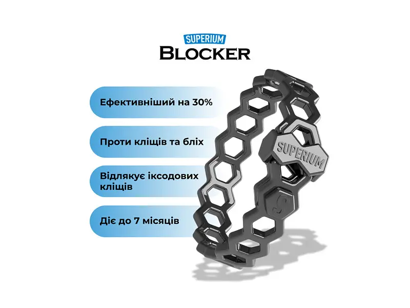 Ошейник для животных Superium Блокер противопаразитарный для собак 70 см (9109) - фото 5