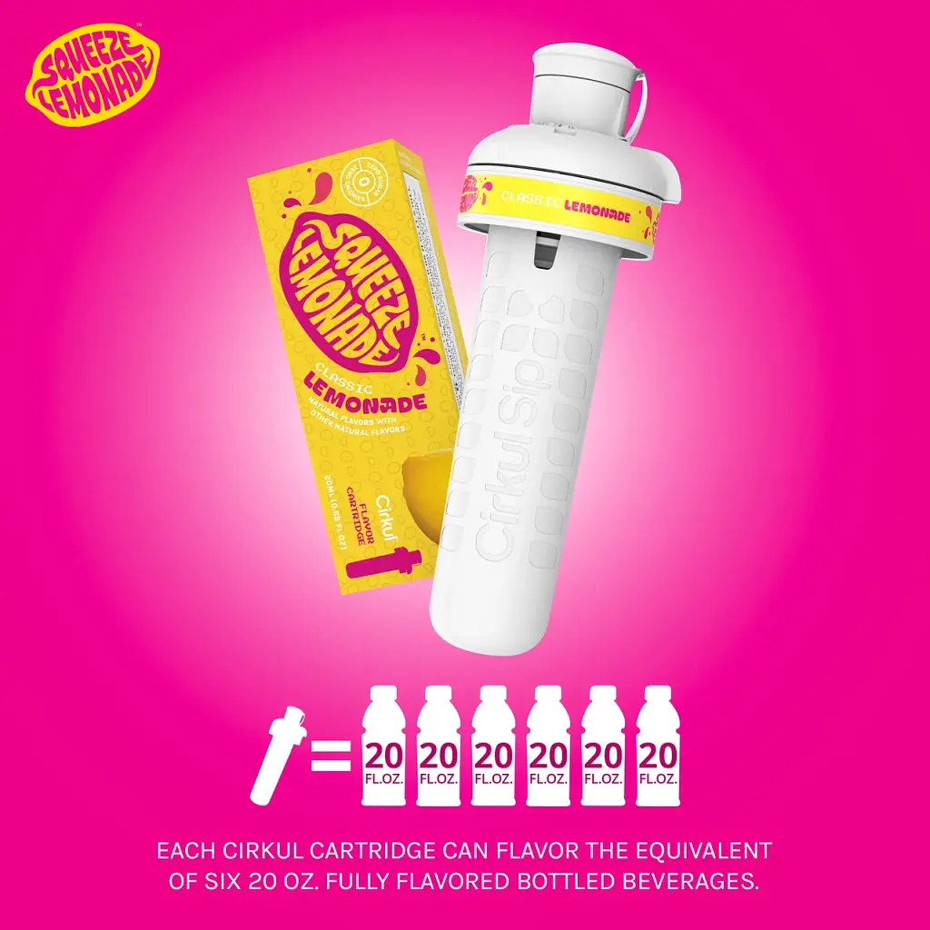 Картридж для напоїв Cirkul Squeeze Flavor Cartridge зі смаком класичного лимонаду 1 шт - фото 2