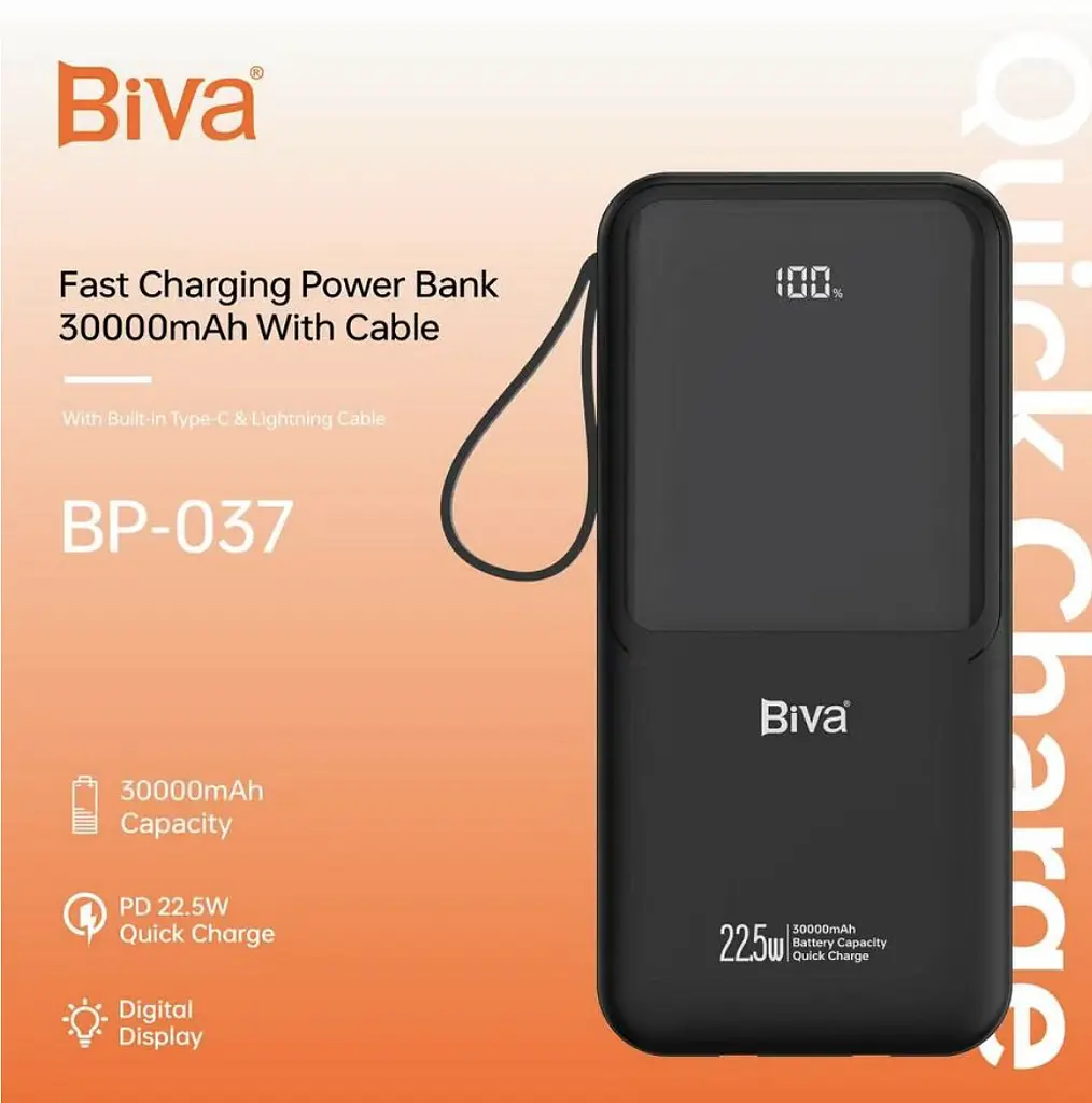 Павербанк Biva BP-87 30000 mAh 22,5W Black - фото 2