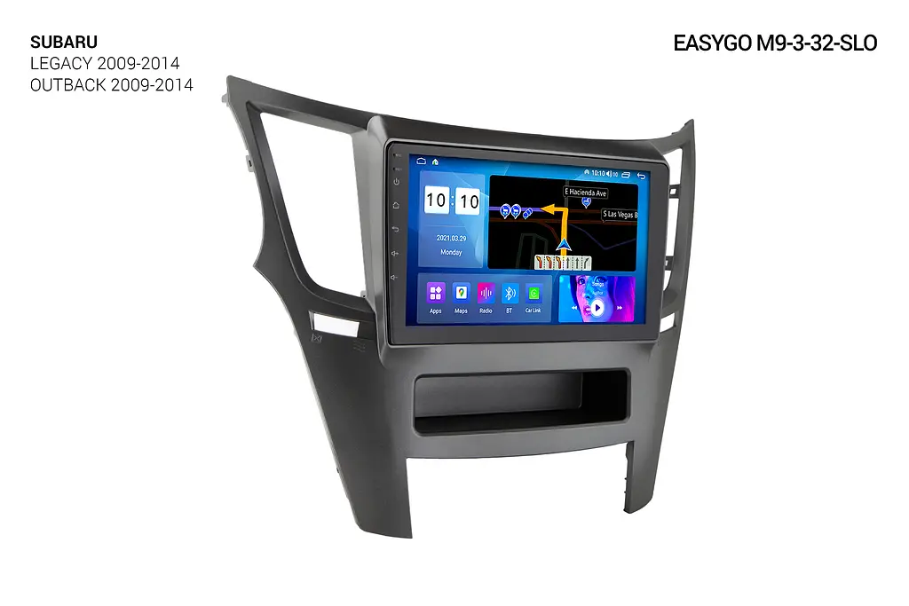 Штатна автомагнітола EasyGo M9-3-32-SLO Subaru Legacy 2009-2014, Outback 2009-2014 - фото 2