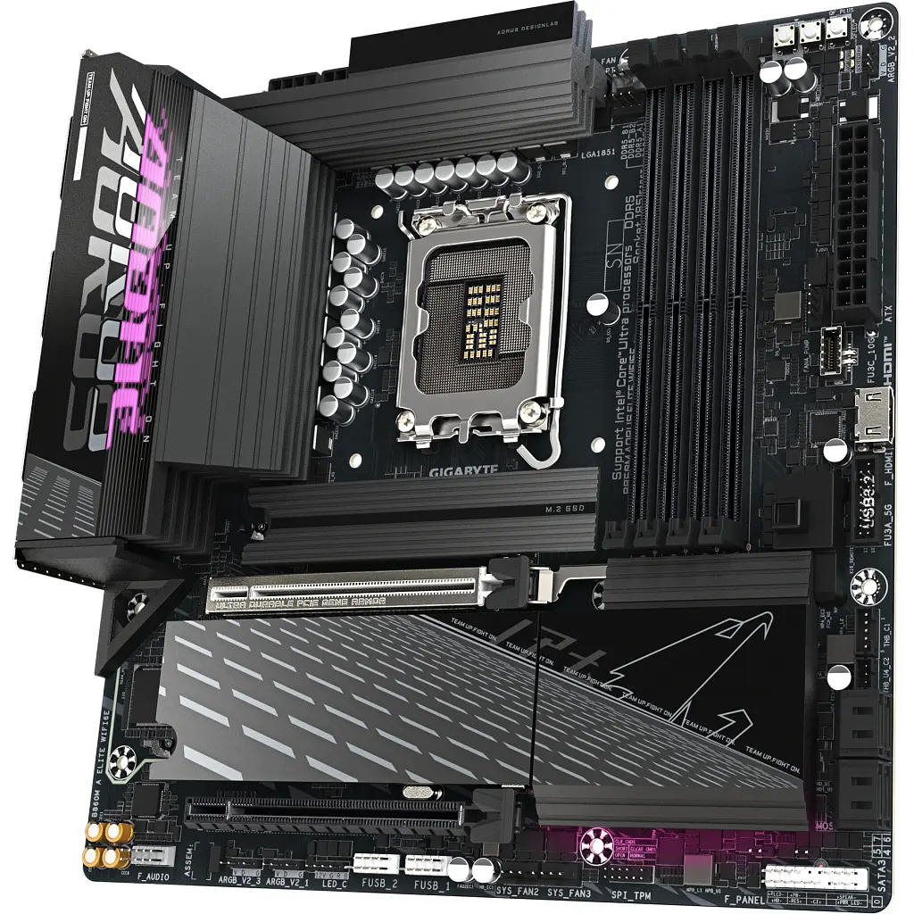 Материнська плата GIGABYTE B860M A ELITE WIFI6E (B860M AORUS ELITE WIFI6E) - фото 3