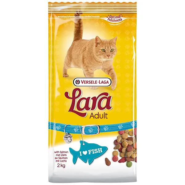 Сухий преміум корм Lara Adult with Salmon Лара Лосось для котів 2 кг (410738)