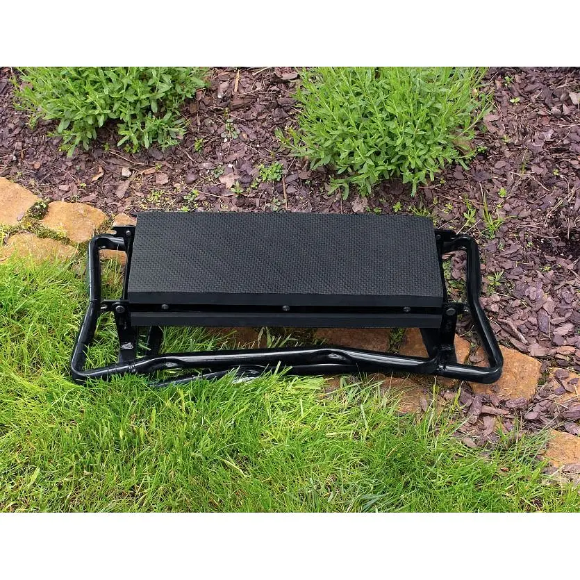 Садовая скамейка Jumi Iron со встроенным столом черная - фото 8