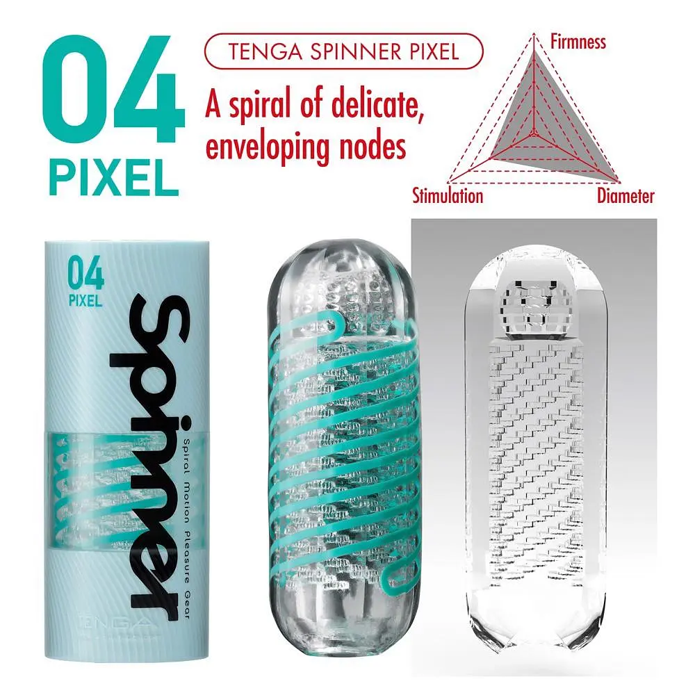 Мастурбатор Tenga Spinner Pixel м'ятний - фото 6