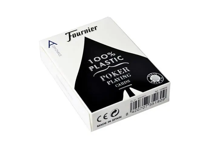 Карты игральные Fournier 2500 100% Plastic Standard Index (red blue) (10016249) - фото 2