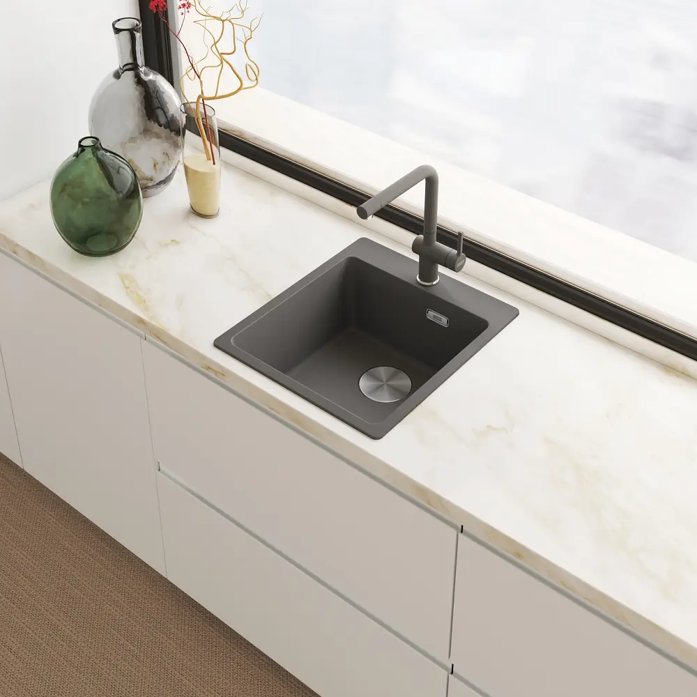Смеситель для кухни Franke Active L (115.0721.463) серый сланец - фото 2