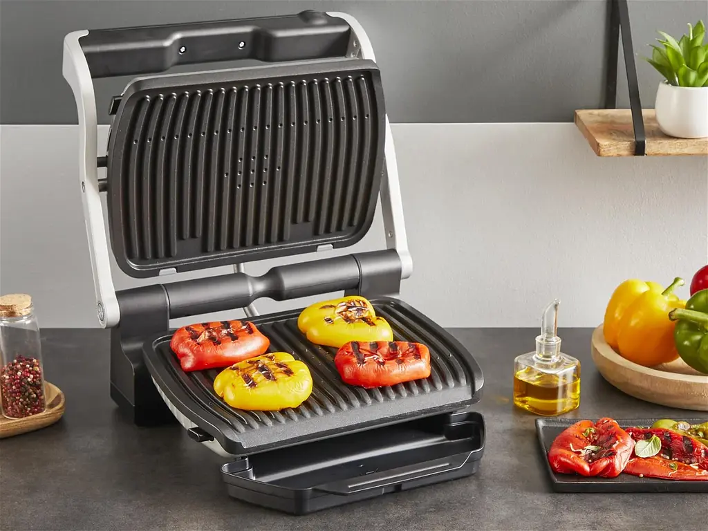 Гриль Tefal притискний OptiGrill + 2000Вт знімні пластини алюміній метал (GC717D10) - фото 7