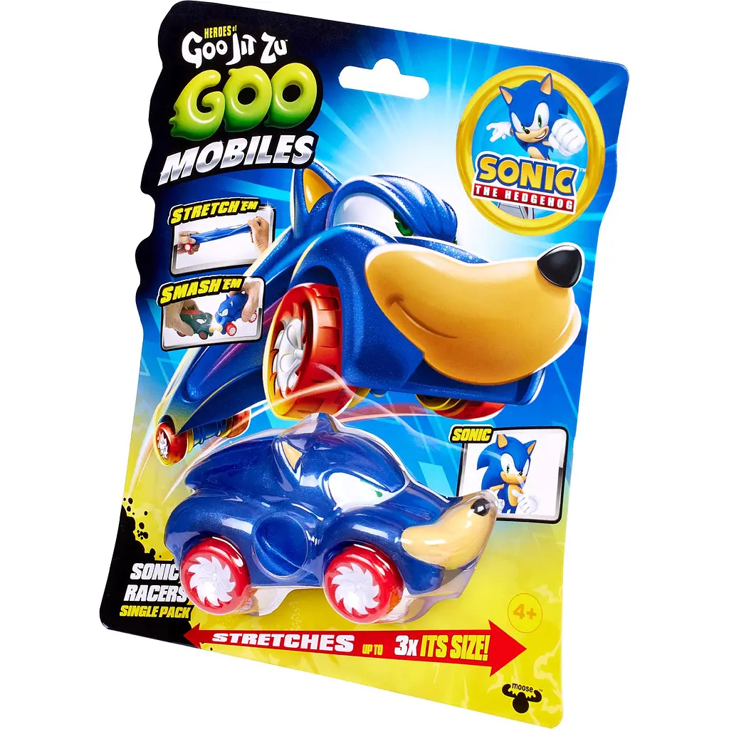 Фігурка що розтягується GooJitZu Heroes of Goo Jit Zu Goo Mobiles Sonic (123651) - фото 5