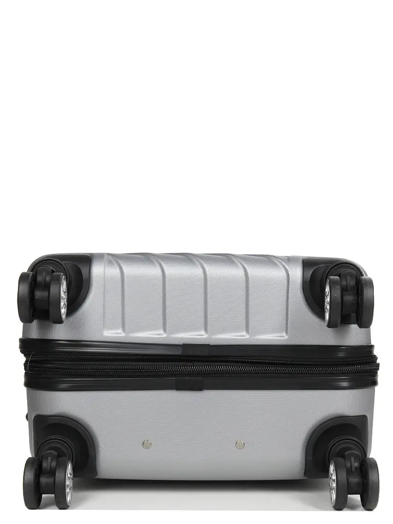 Валіза середня M ABS-пластик Madisson Snowball 03403 68х44х27см 68+13л Срібна - фото 10