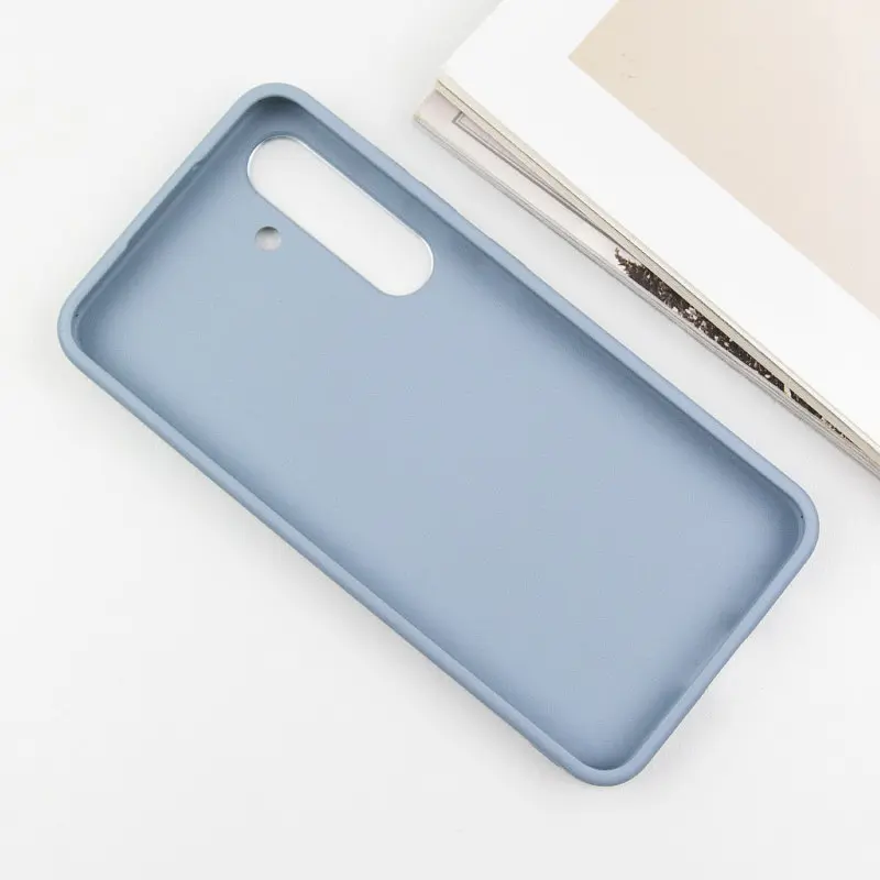 TPU чохол Bonbon Metal Style для Samsung Galaxy S24 / S25 Блакитний / Mist blue - фото 4