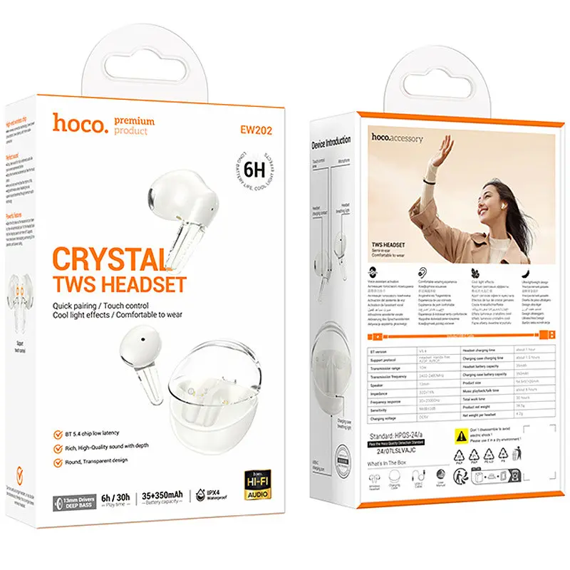 Беспроводные TWS наушники Hoco EW202 Magic - фото 2