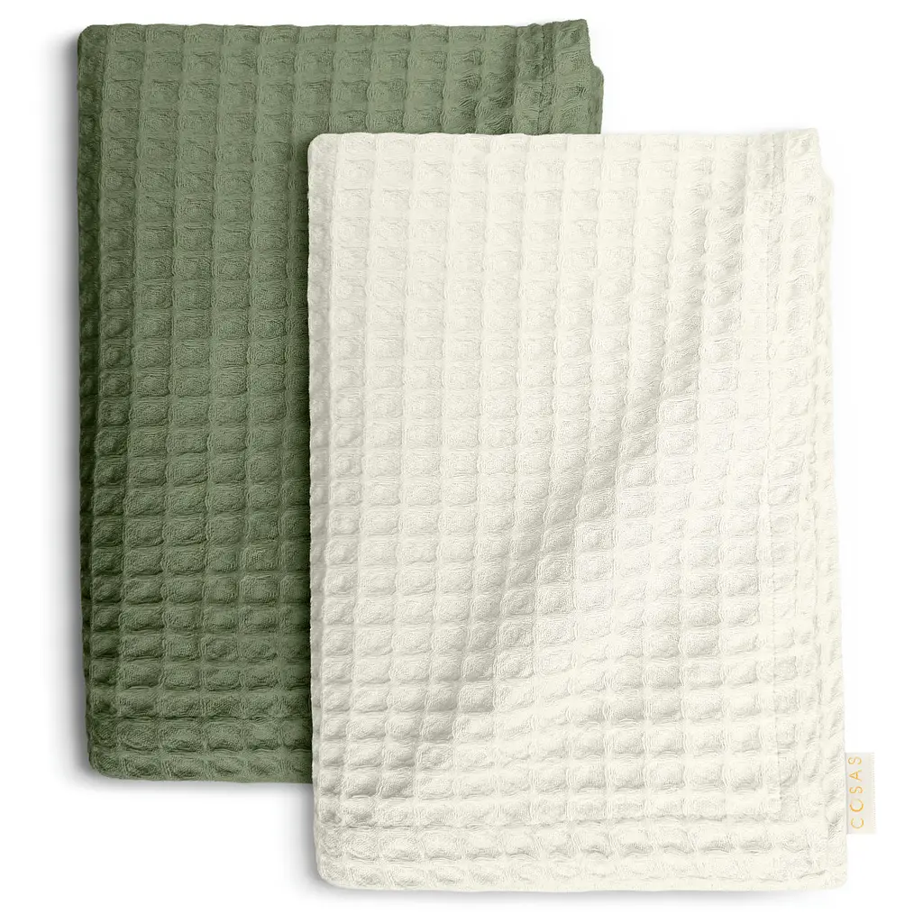Набір рушників CUBE OLIVE & CUBE WHITE COSAS (4822052064375)