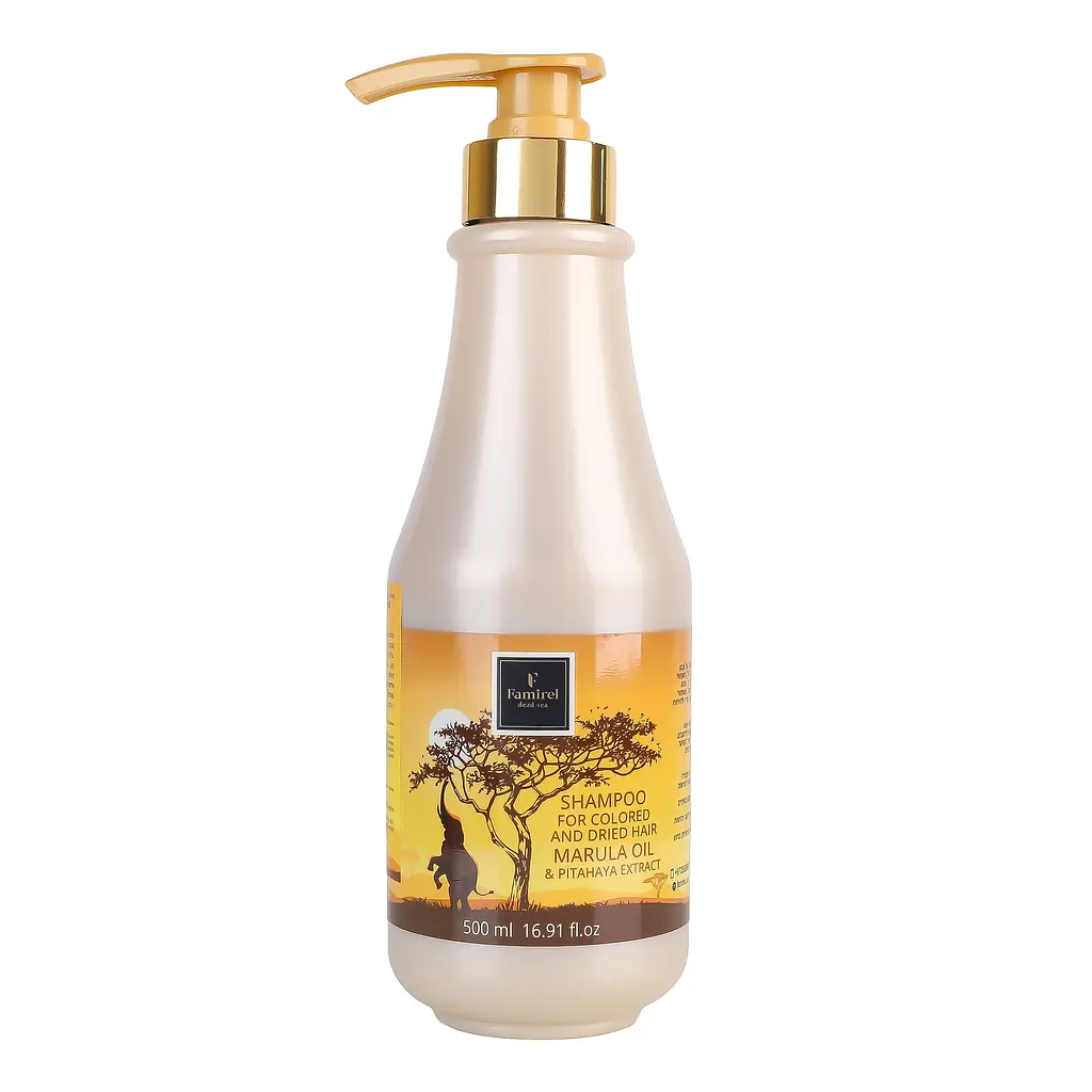Шампунь Famirel Marula Oil для фарбованого і сухого волосся  з олією льону 500 мл - фото 2