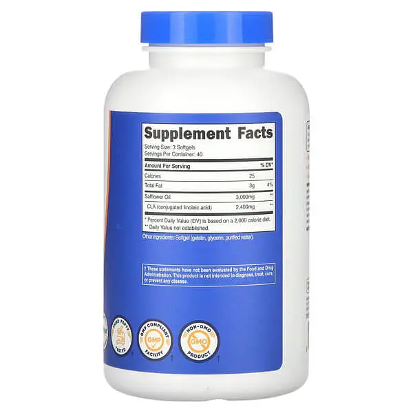 CLA 120 рідких капсул Nutricost vit0006696 - фото 2