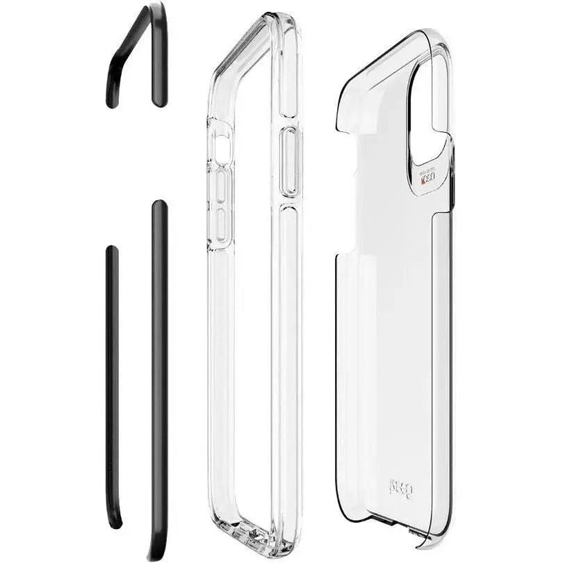 Оригинальный противоударный чехол Gear4 Piccadilly D3O для iPhone 12 Pro (6.1") Black + Прозрачный (702006868) - фото 2