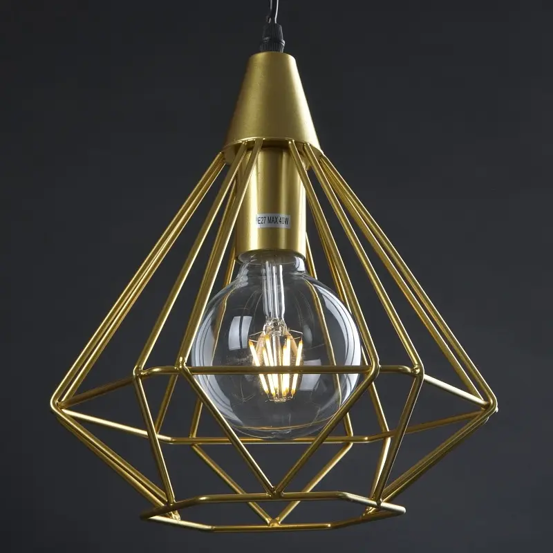 Люстра Brille подвесная лофт в спальню E27 60W G (BL-393S/1) - фото 5