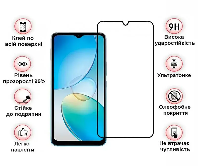 Скло захисне BeCover Infinix Hot 20і (X665E) Black (708544) - фото 3