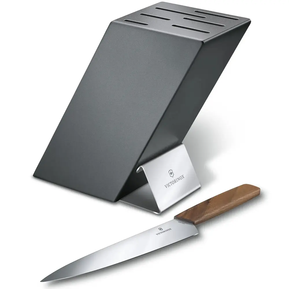 Підставка Victorinox Swiss Modern для 6 ножів бук сір. (H20см) - фото 2