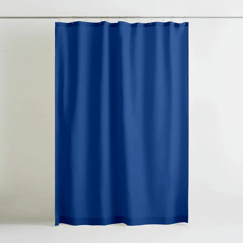Шторка для душа и ванной Cosas с кольцами 180х180 sapphire, электрик (ShowerCurtains_14Sapphire_DUK_180x180_Hook) - фото 2