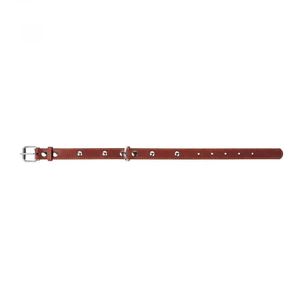Нашийник Collar одинарний з прикрасами, 27-35х1,4 см, коричневий - фото 3