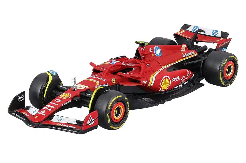 Іграшкова машинка гоночний болід Ferrari SF-24 1:43 Bburago 18-36844 - фото 2