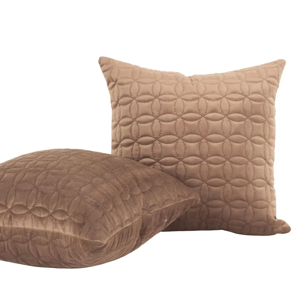Наволочка декоративна ТЕП Velour Мозаїка 45х45 см коричневий (2-05175_36294) - фото 2