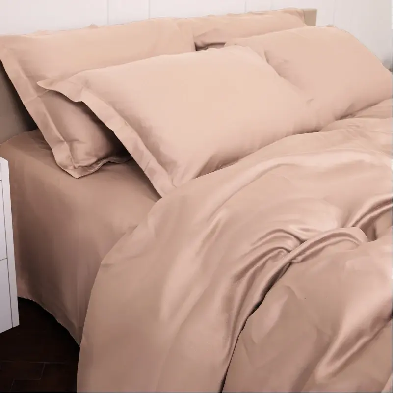 Комплект постільної білизни MirSon Tencel №03 Creamy 220х240 (2200009369056) - фото 7