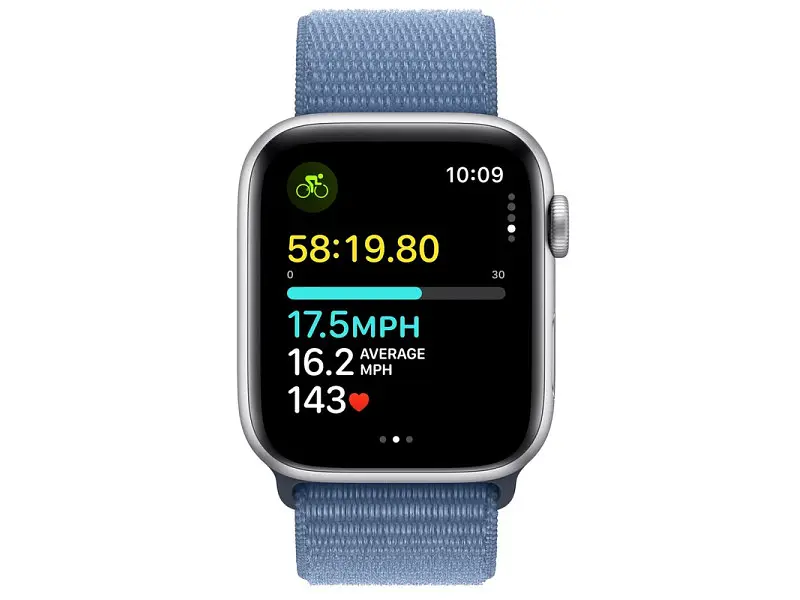 Смарт-годинник Apple Watch SE 2 GPS 40mm Silver Aluminium Case with Winter Blue Sport Loop (MRE33) - фото 6