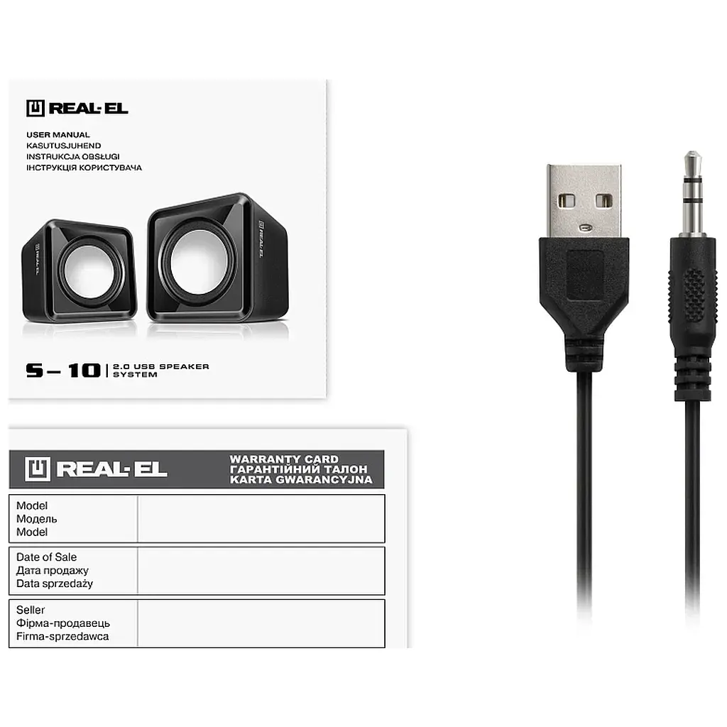 Акустична система REAL-EL S-10 USB Black (EL121100020) - фото 9