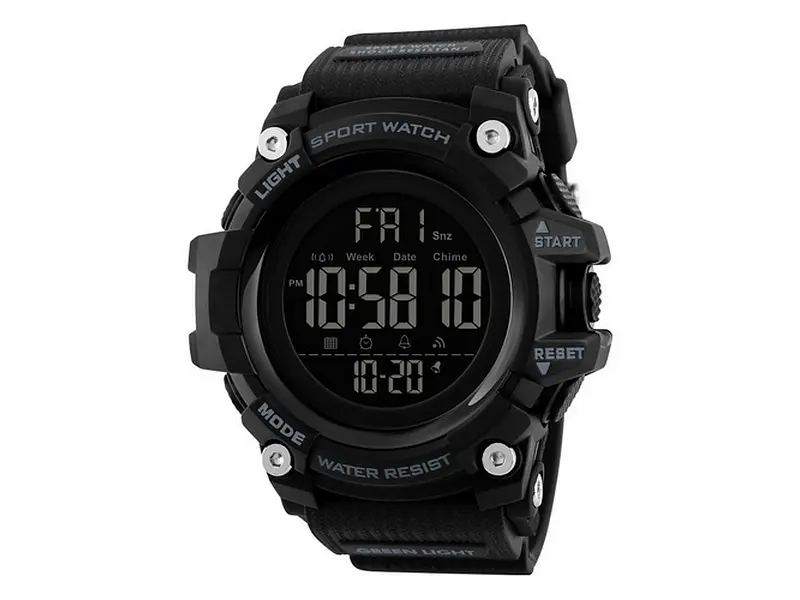 Чоловічий наручний годинник 1384 Black Skmei acs0030784 - фото 2
