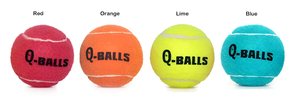 Іграшка для собак QMonster Q-Balls тенісні мячики 4шт L (діаметр 6.4 см) - фото 4