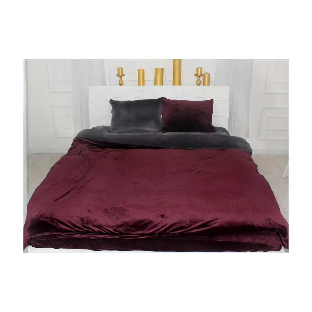 Постільна білизна MirSon Велюр Winter Frost 28-0005 + 28-0002 Azalea Velvet 2х160х220 (2200004006666)
