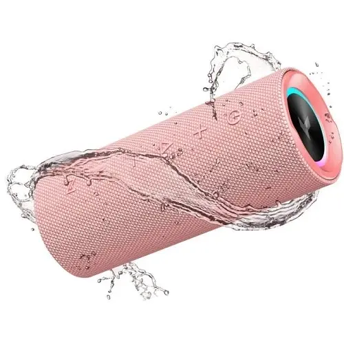 Портативна колонка 2.0 Ring, Pink, 2 x 10 Вт, Bluetooth 5.3 (TWS) Pixus teh0029033 - фото 4