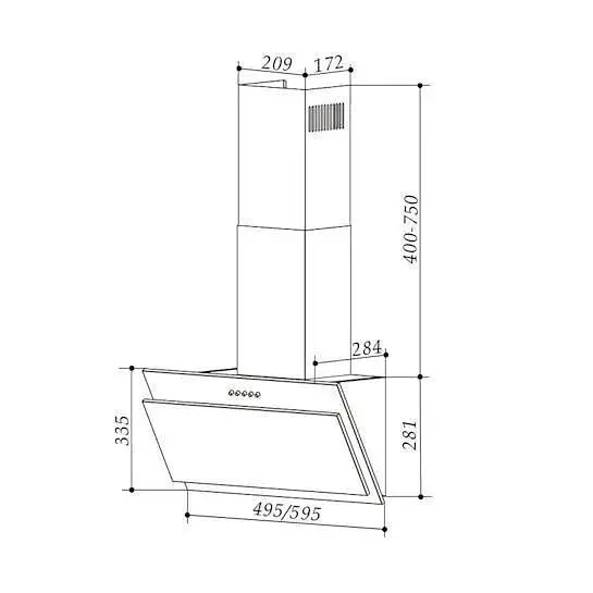Вытяжка Klarstein Alessia 60 (10033697) - фото 9