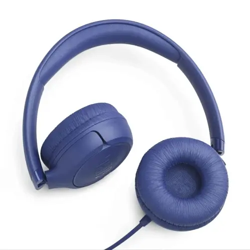 Навушники JBL Tune 530, Blue, 3.5 мм, мікрофон, однокнопковий пульт керування, технологія "Pure Bass", складний дизайн, підтримка Siri та Google Now (JBLT530BLU) - фото 6